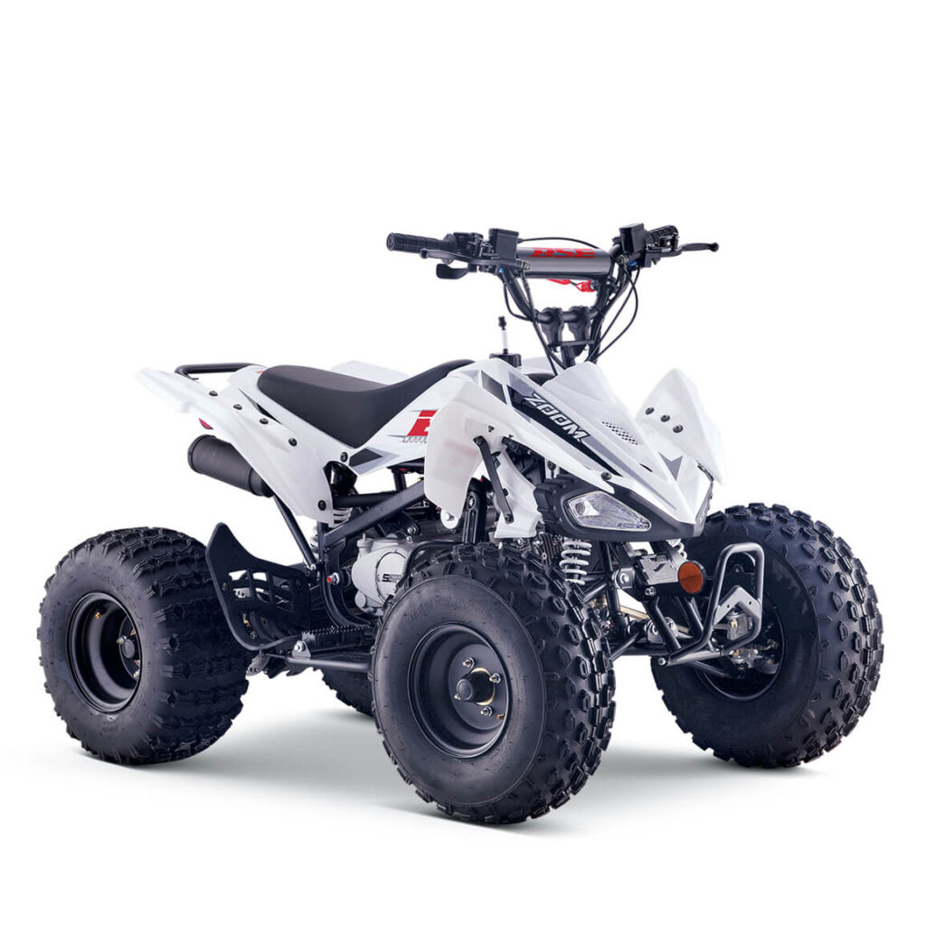 VTT BSE SA125, plusieurs options de moteur (110 cm3 / 125 cm3 / 140 cm3) pour des performances tout-terrain polyvalentes